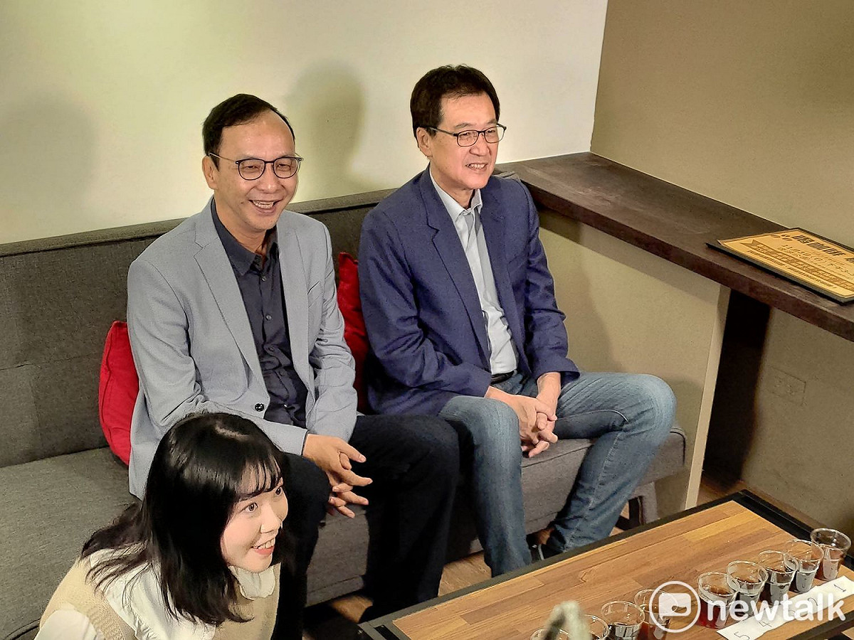 國民黨前主席朱立倫替國民黨立委費鴻泰拉抬選情。 圖：黃建豪/攝