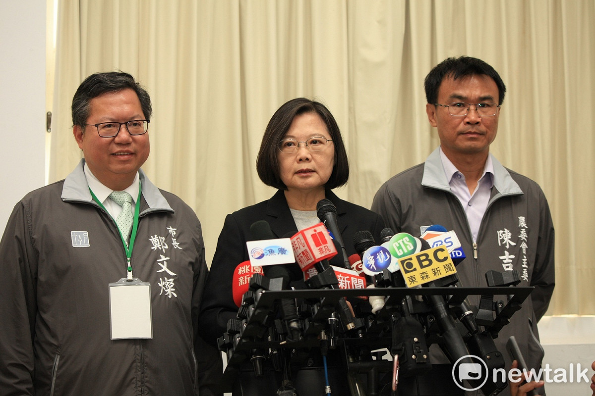 蔡英文提醒大家這個選舉不容輕忽，要步步為營，希望在最後得到最大支持。 圖：林昀真／攝
