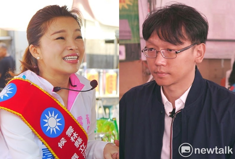 雲林縣前新聞處長周柏吟（圖右）與雲林縣海線立委參選人張嘉郡（圖左）正在交往。 圖：新頭殼合成