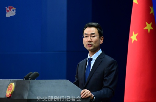 中國外交部發言人耿爽。 圖：翻攝自中國外交部