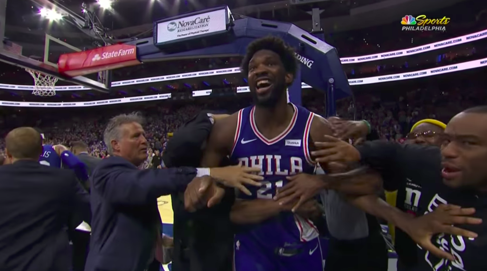 Joel Embiid。 圖：擷取自Youtube