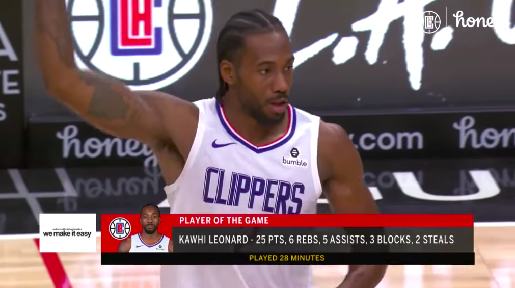 Kawhi Leonard。 圖：擷取自Youtube
