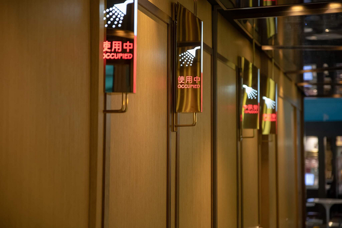 桃園機場淋浴間在第一、第二航廈的出入境區都有設點，可至桃機官網查詢。  圖：桃園國際機場公司／提供