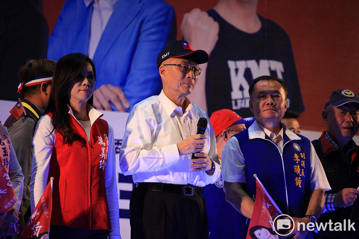 吳敦義痛批蔡政府執政後不公不義的方式清算國民黨百年黨產。 圖：林昀真／攝