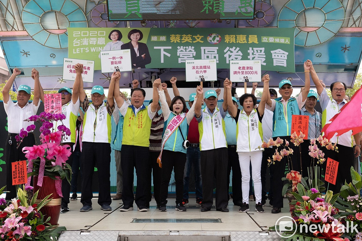 民進黨內分裂危機逐漸解除，賴惠員選情回溫。 圖／黃博郎攝