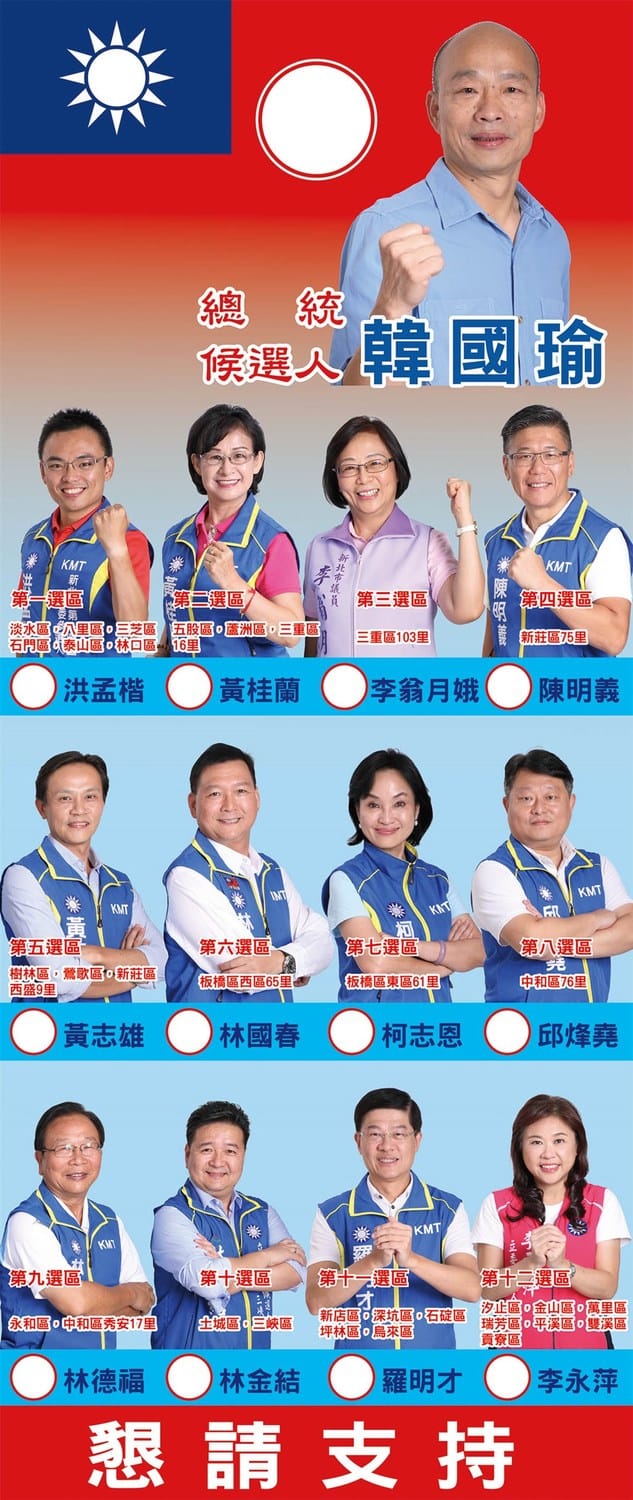 針對新北市立委選情，國民黨喊出「坐6望7搶8」。 圖：國民黨新北市黨部提供