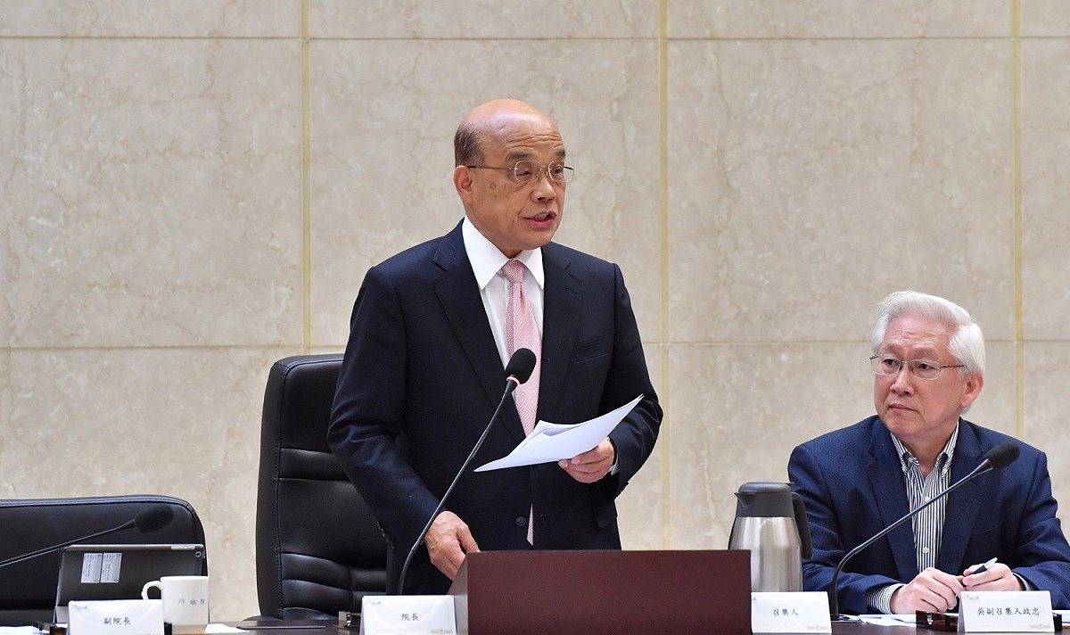 行政院長蘇貞昌。（圖為蘇貞昌昨天主持治安會報的照片） 圖：行政院提供（資料照片）