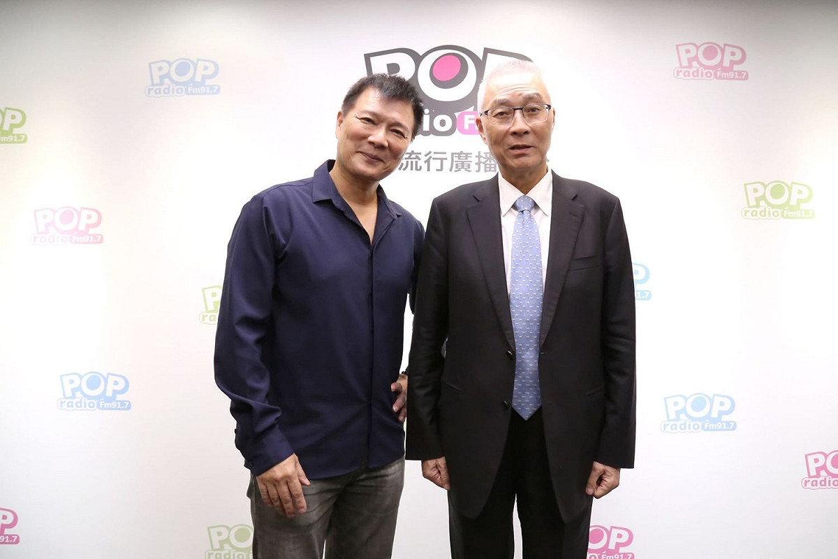 國民黨主席吳敦義接受電台專訪。 圖：《POP大國民》/提供