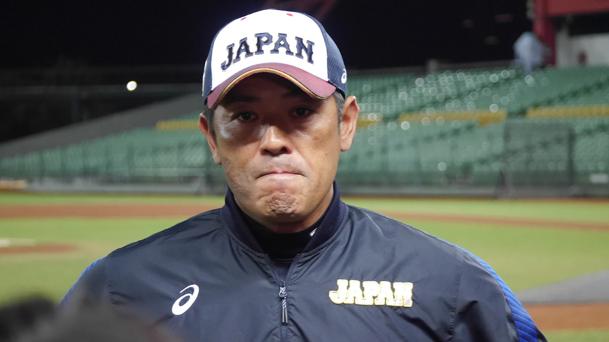 12強日本隊監督稻葉篤紀。 圖／記者吳政紘攝影