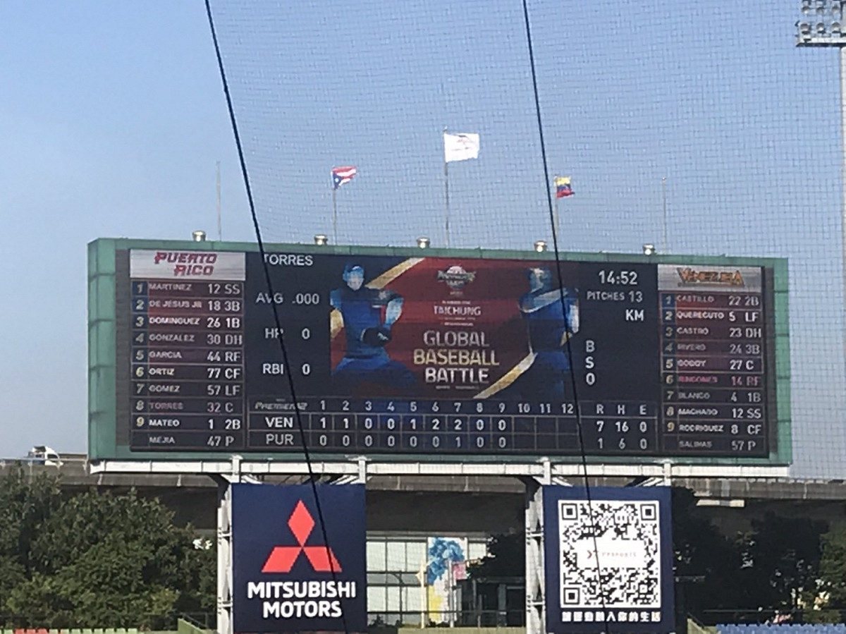 12強委內瑞拉大勝波多黎各。 圖／記者雷明正攝影