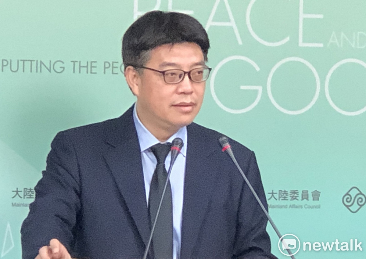 大陸委員會副主委兼發言人邱垂正。 圖：謝莉慧/攝