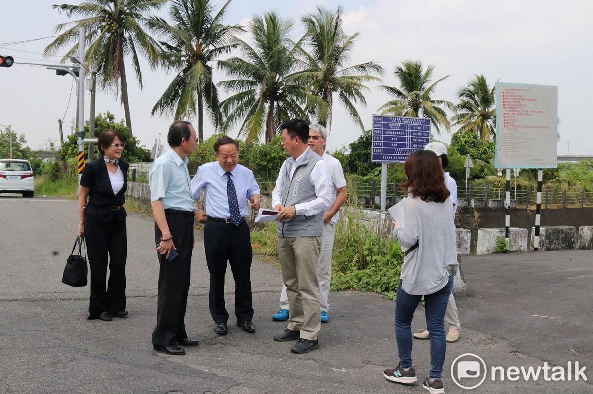 郭國文勤跑基層，選情回穩。 圖：黃博郎/攝