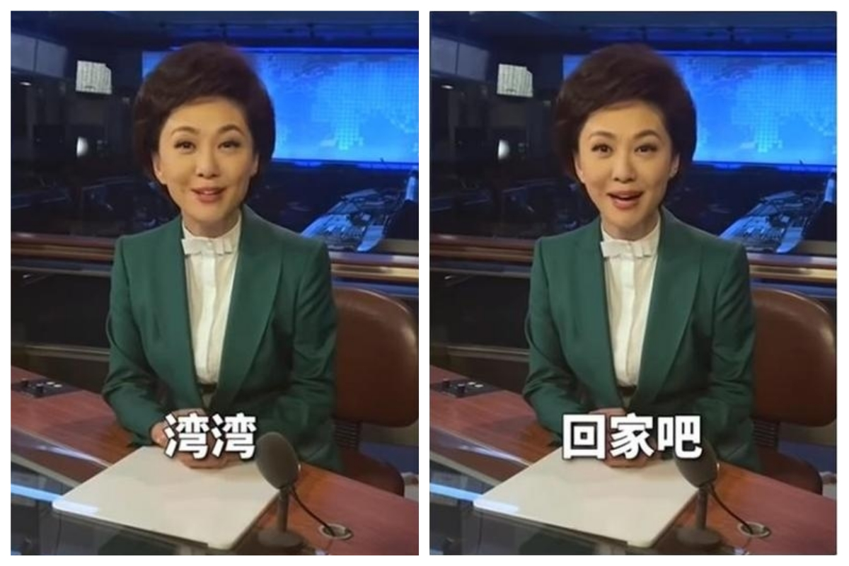 央視主播在節目中喊話：「灣灣，回家吧！」引發網友熱議討論。 圖：nownews提供