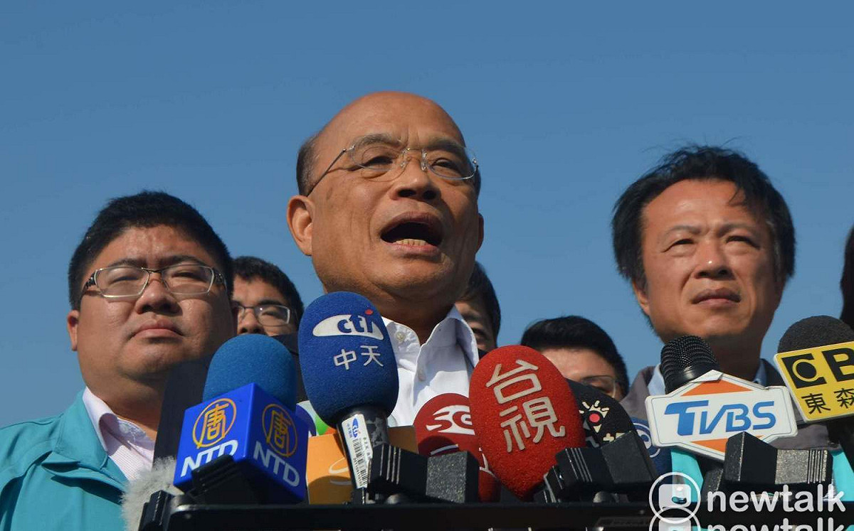 摃上游錫堃？蘇貞昌：預計當院長的人應排在安全名單邊緣