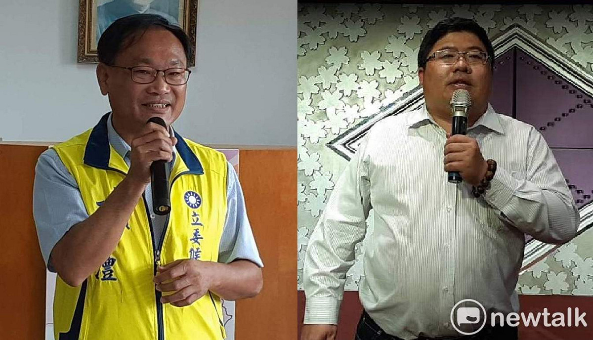 民進黨的蔡易餘和國民黨的王啟澧最近猛攻對方基本盤。 圖：新頭殼合成照片，蔡坤龍攝
