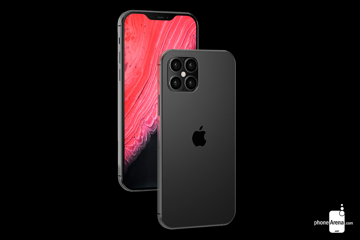 根據外界預測，蘋果明年iPhone 12將首次搭載4鏡頭，外型則會回歸iPhone 4設計。 圖：翻攝自Phonearena