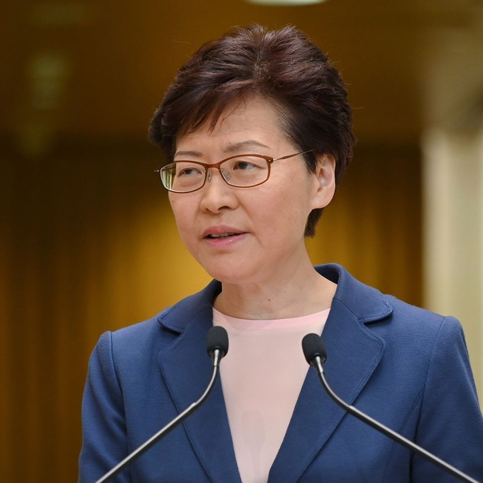 香港特首林鄭月娥。 圖 : 翻攝林鄭月娥臉書