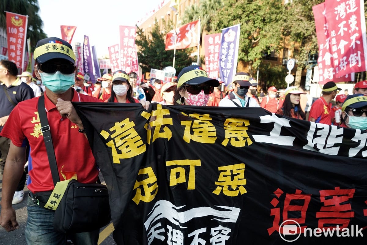 遊行於下午2時開始集合，並在2時30分從博愛路出發。 圖：張良一／攝