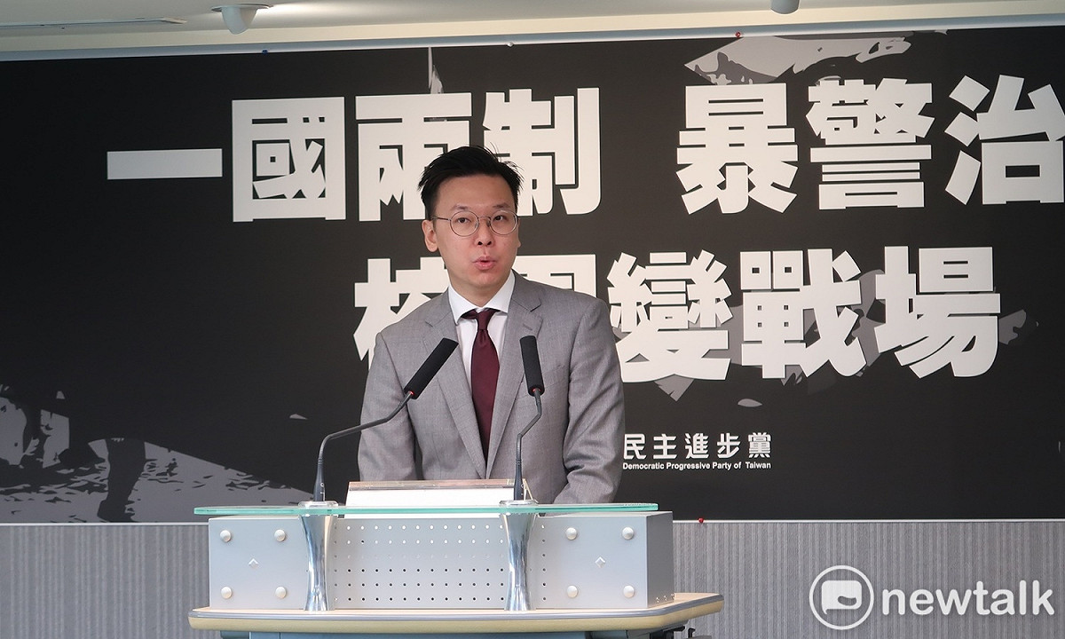 民進黨副秘書長林飛帆。 圖：林朝億/攝