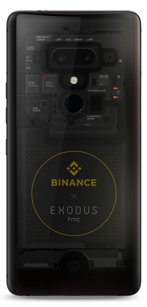 HTC 與 Binance 宣布合作推出EXODUS 1聯名加密手機。 圖：HTC提供