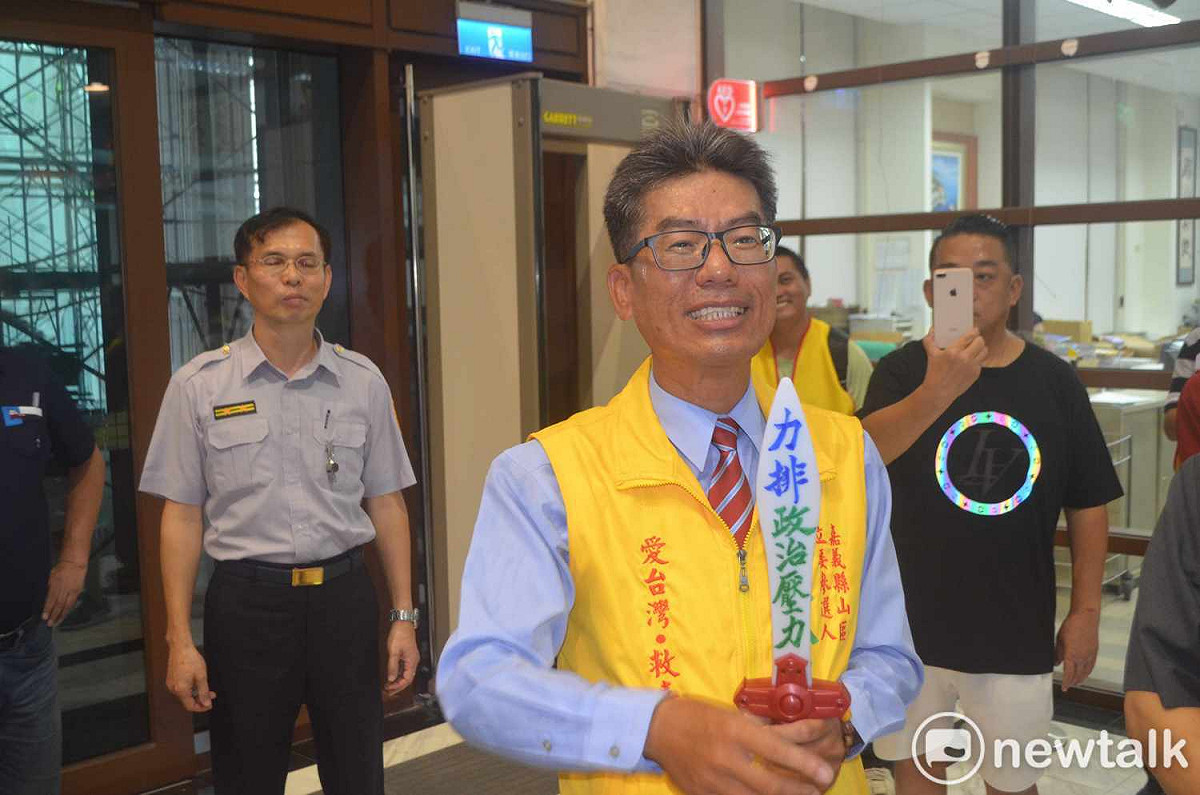 王金山加入台灣維新黨參選嘉義縣山區立委。 圖：蔡坤龍/攝