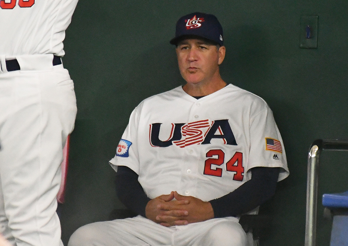 美國隊打擊教練，Phil Plantier。 圖／記者葉政勳攝 , 2019.11.15