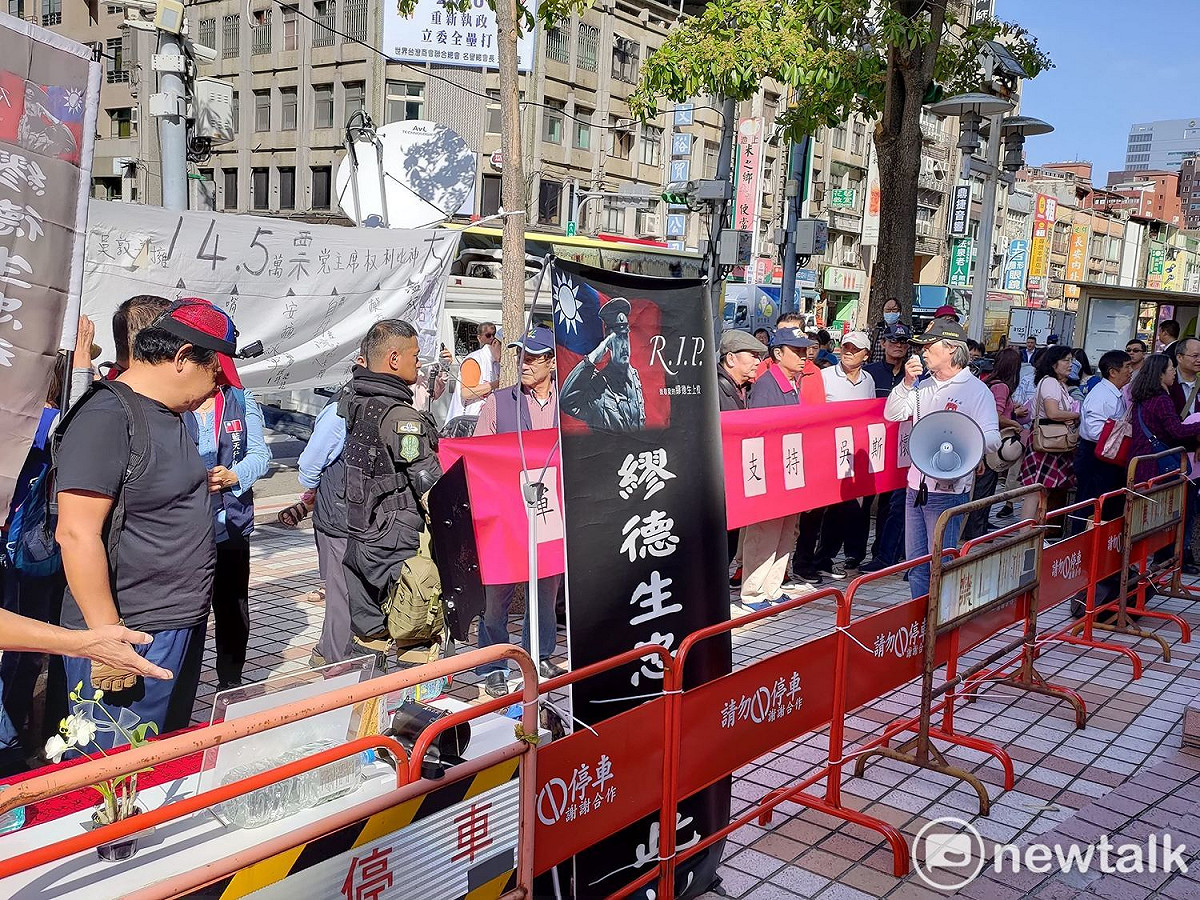退將吳斯懷反對者。 圖：黃建豪/攝