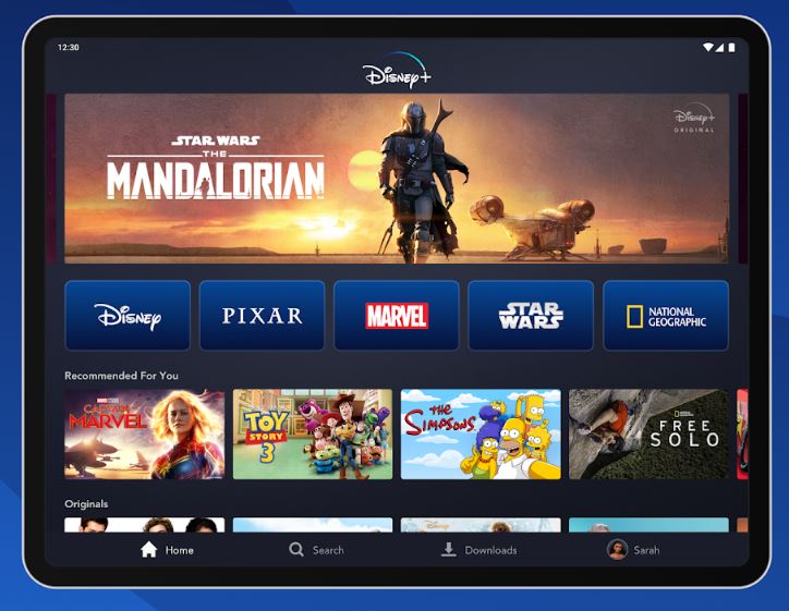 專家看好Disney＋年底前訂戶量可突破2千萬人大關。 圖：截取自Disney＋Google Play