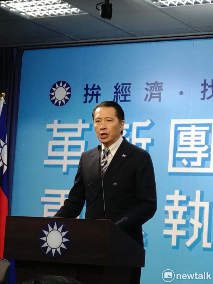 國民黨發言人歐陽龍。 圖：黃建豪/攝