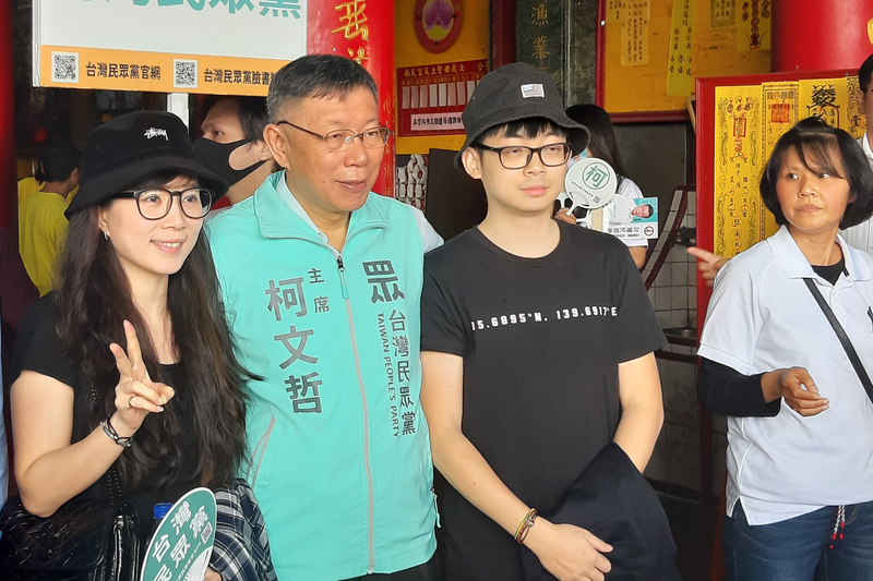 台灣民眾黨主席柯文哲今（16）天在宜蘭受訪。 圖：中央社提供