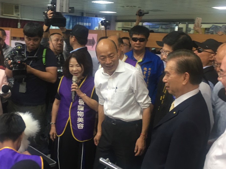 國民黨總統參選人韓國瑜赴新北造勢。 圖：韓國瑜競選辦公室/提供