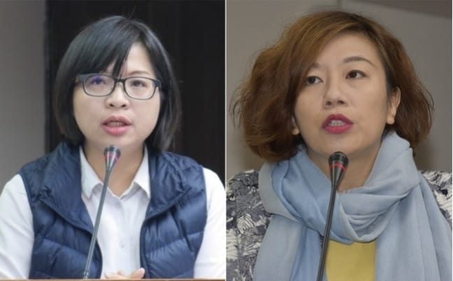 民進黨不分立委林靜儀（右）、民進黨新北市立委林淑芬。 圖：新頭殼合成