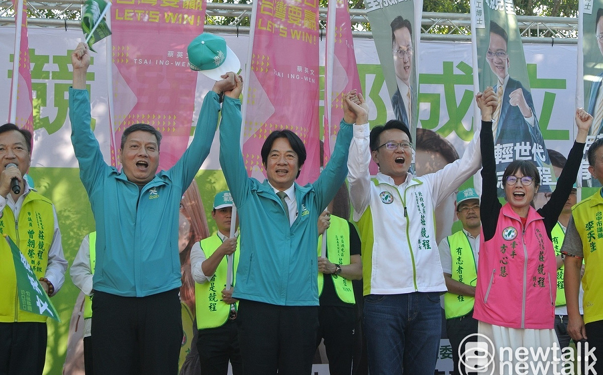 英德配公布後首場輔選 賴清德稱莊競程最具AI專長的候選人