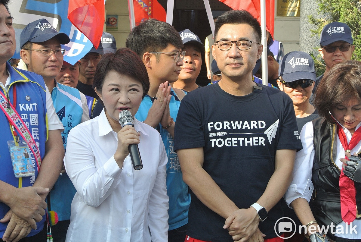盧秀燕力挺江啟臣。 圖：唐復年/攝