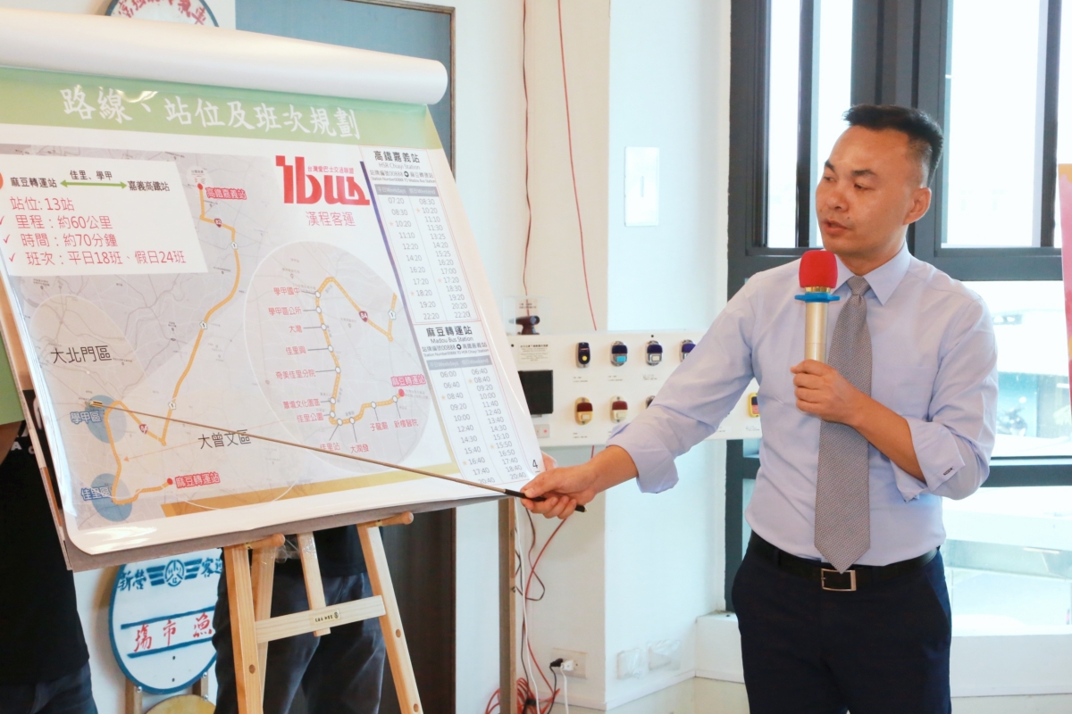 為了加強台南市北門區、曾文區往返高鐵的便利性，12/5起增設橘9線往返嘉義高鐵站。 圖：台南市政府／提供