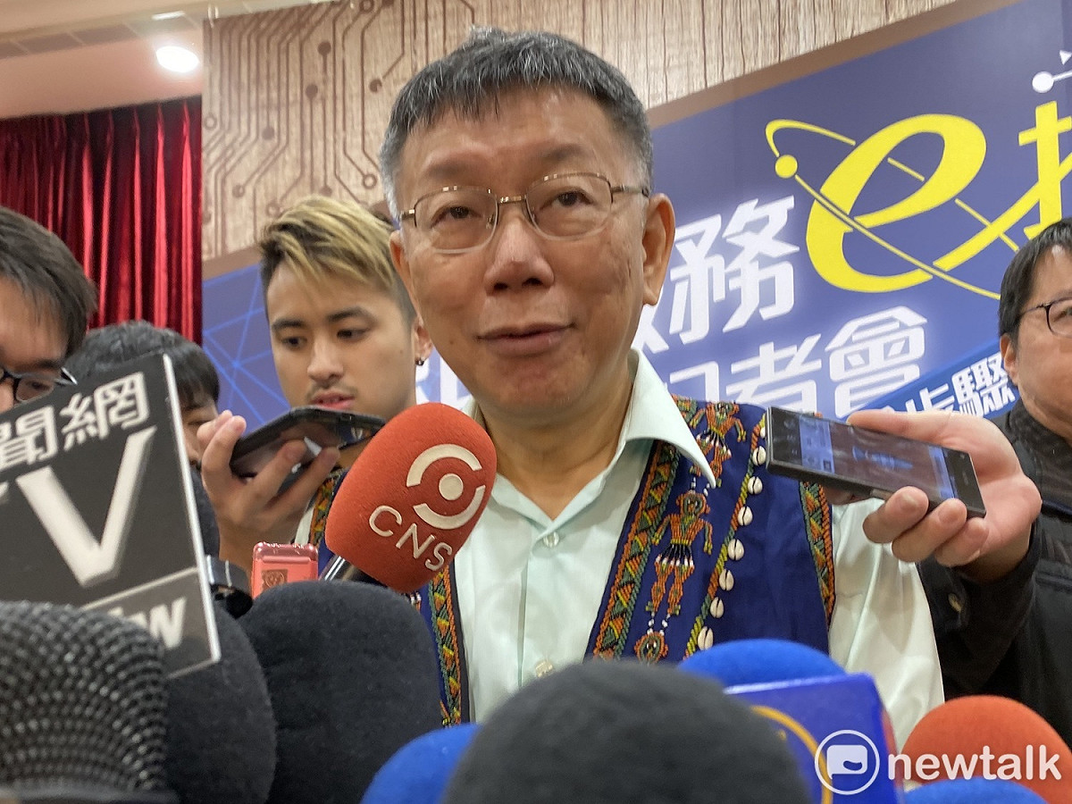 台北市長柯文哲。 圖：周煊惠 ／攝