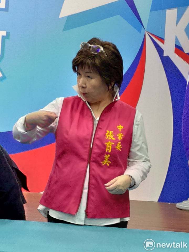 國民黨不分區提名第11張育美。 圖：黃建豪/攝