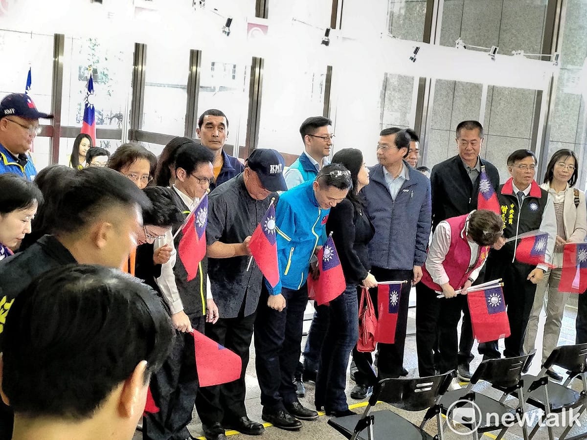 國民黨不分區提名人至中選會登記。 圖：黃建豪/攝