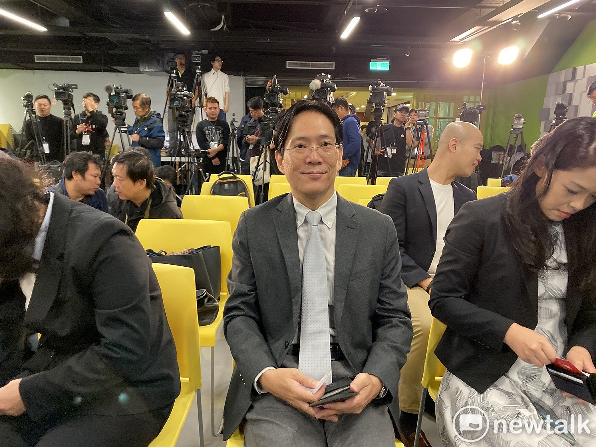 民眾黨不分區第2、中山大學政經系教授張其祿。 圖：周煊惠 ／攝