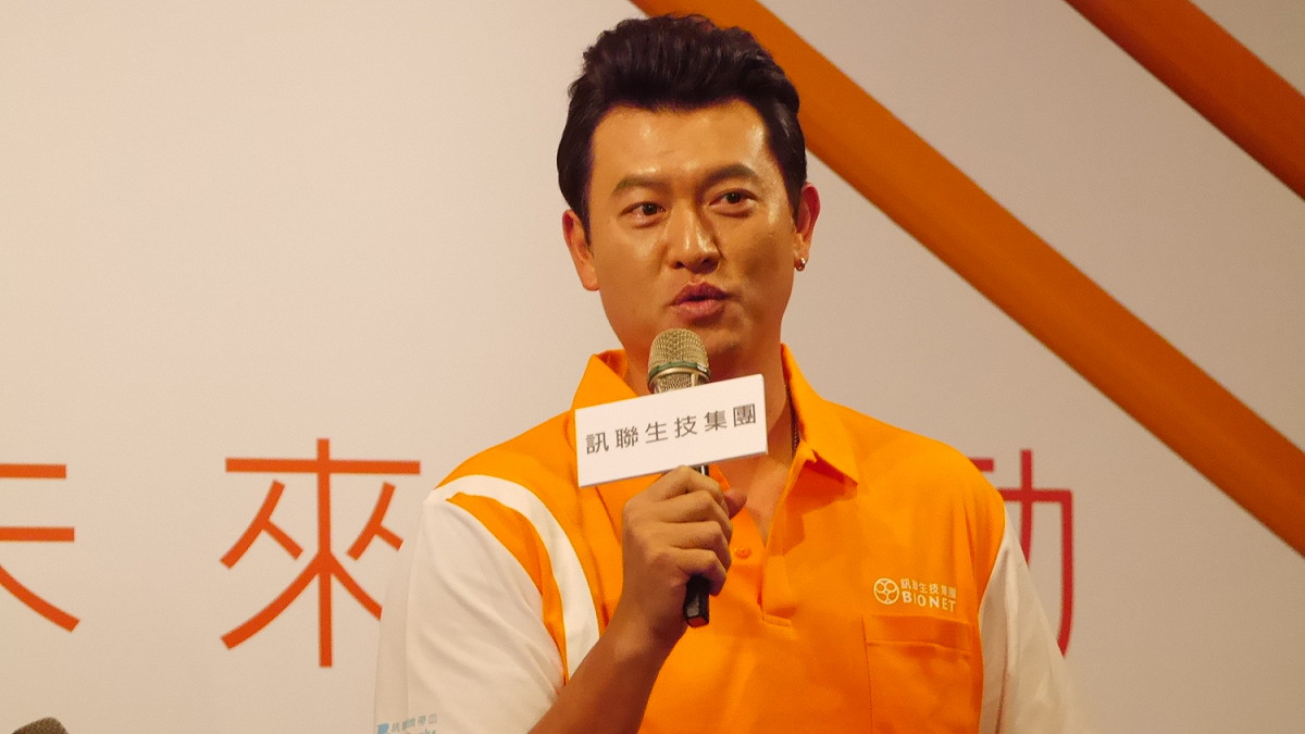 王建民出席訊聯20年記者會。 圖／吳政紘攝