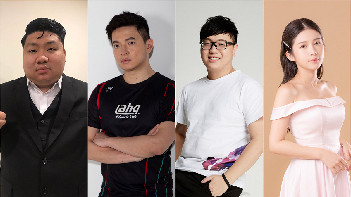 （左起）亞洲統神、西門夜說、BeBe、雞排妹等嘉賓將加入「2019亞洲電競大賞AEA－台灣站」頒獎陣容。 圖：狼谷娛樂提供