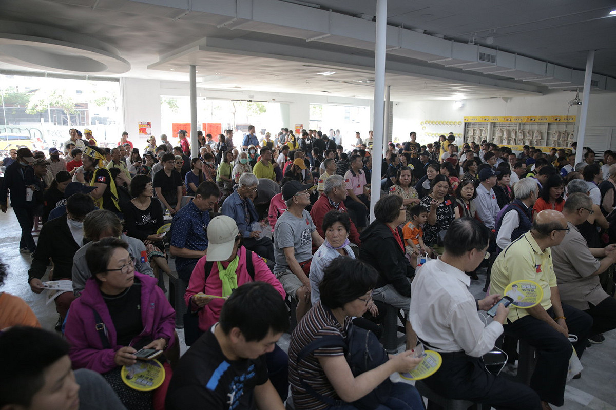 郭新政競選總部成立茶會座無虛席。 圖：郭新政競選總部/提供