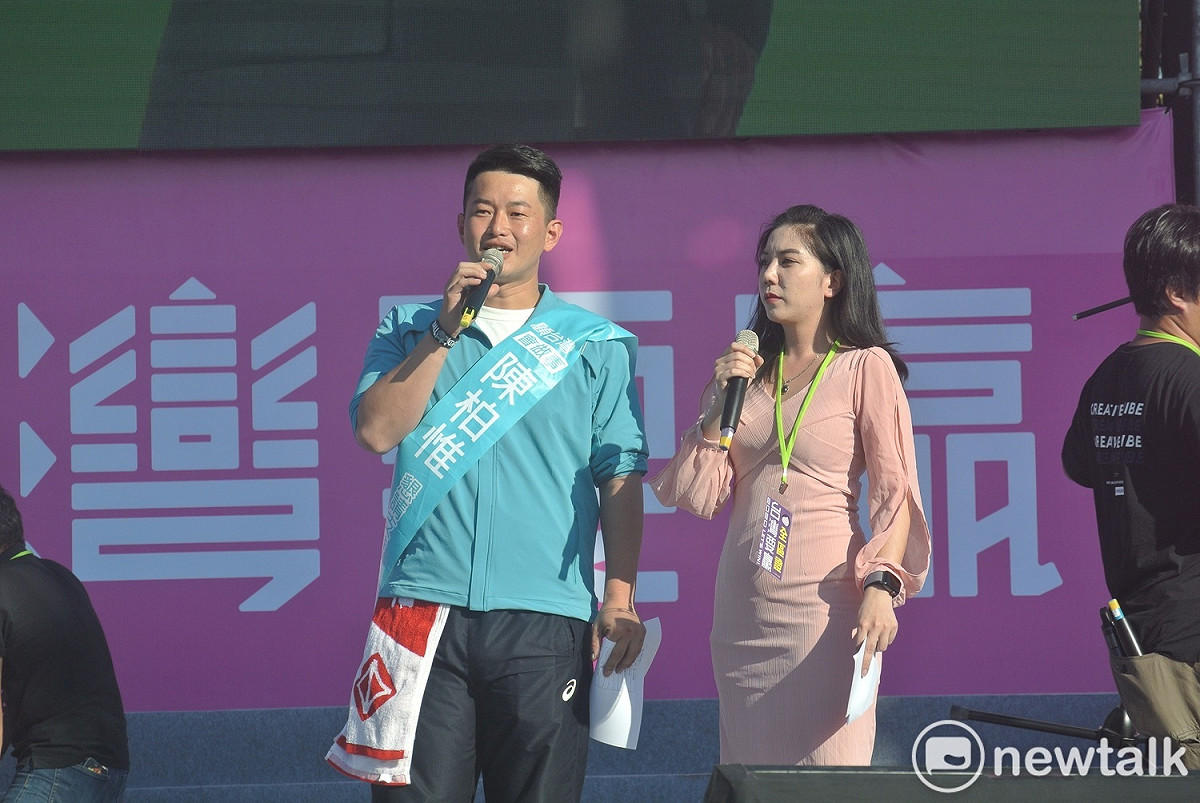 活動第一階段由第2選區立委候選人陳柏惟、網紅動眼神經主持 圖／唐復年攝