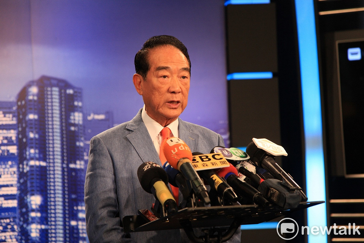 親民黨主席宋楚瑜表示，蔡政府應對共諜案提出清楚說明。 圖：林昀真／攝（資料照）
