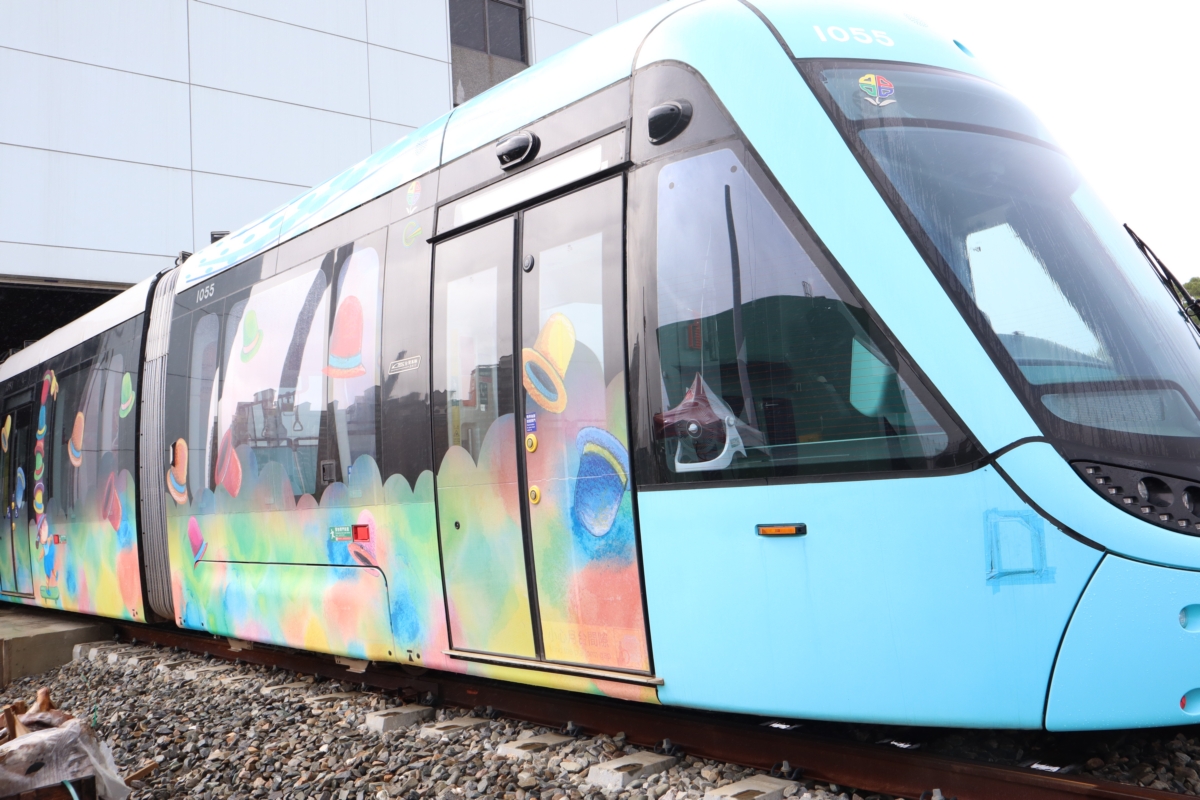 漂浮城市主題列車車廂。 圖：翻攝自新北捷運公司網站
