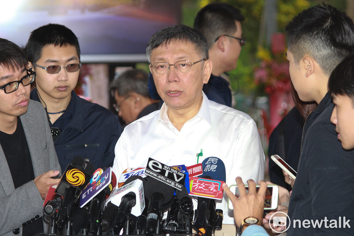 台北市長柯文哲。 圖：周煊惠 ／攝（資料照）