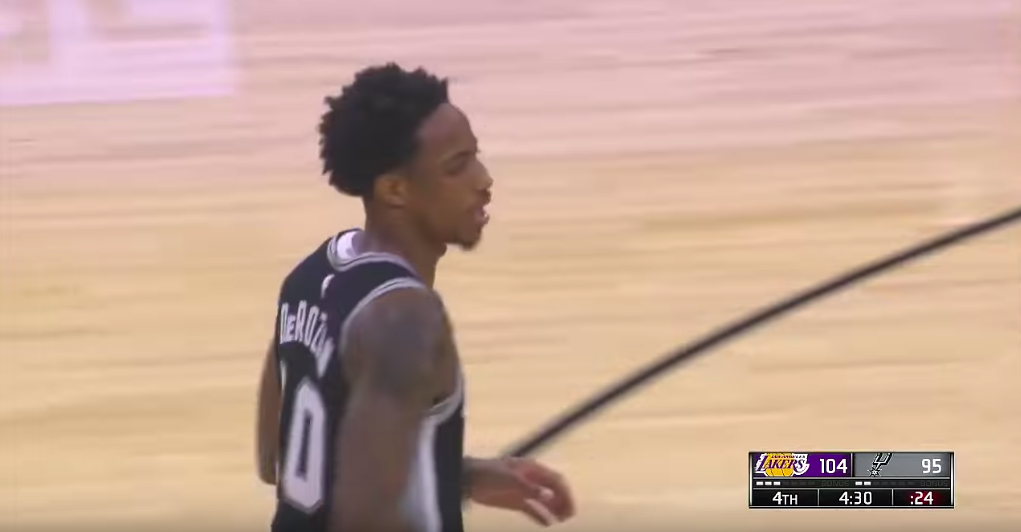 DeMar DeRozan。 圖：擷取自Youtube
