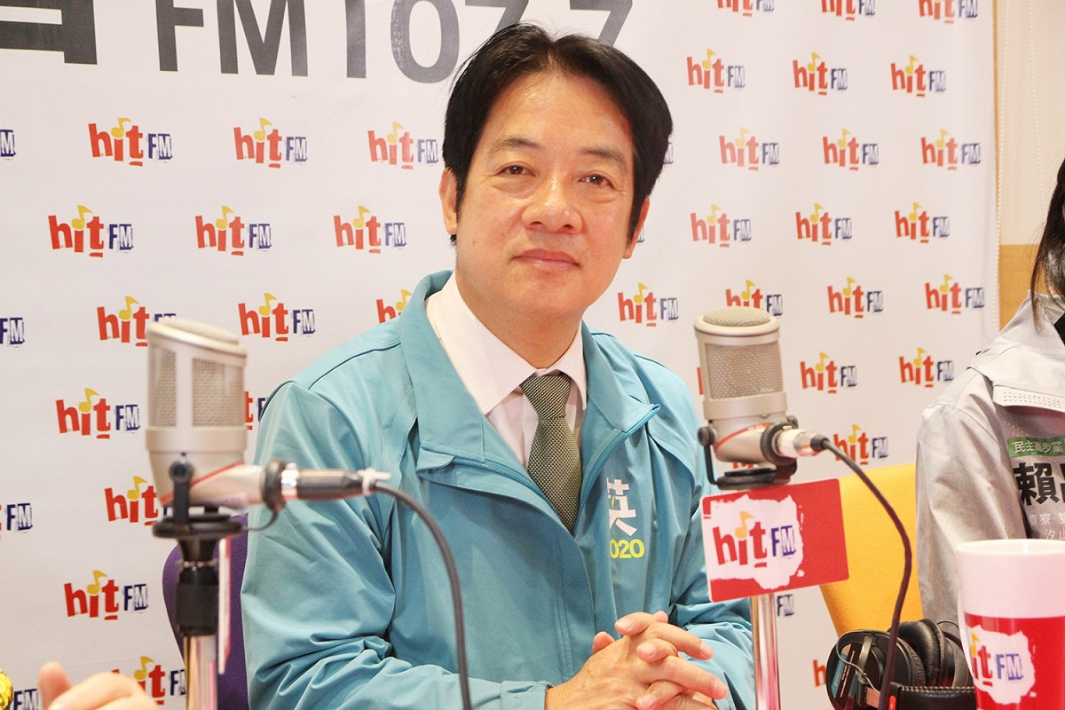 前行政院長賴清德。 圖：Hit Fm《周玉蔻嗆新聞》製作單位提供