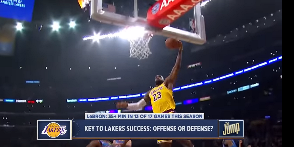 LeBron James。 圖：擷取自Youtube