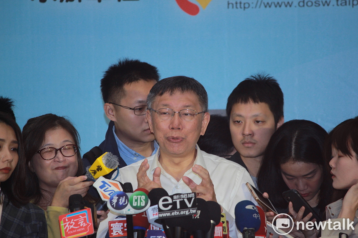 台北市長柯文哲。 圖：周煊惠 ／攝（資料照）